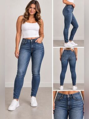 Lucky Brand Women's Skinny Jeans in Dark Blue Wash